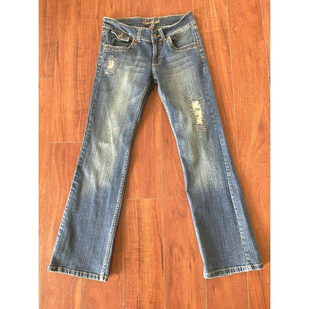 Southpole Juniors Size 7 Bootcut Blue Jeans
